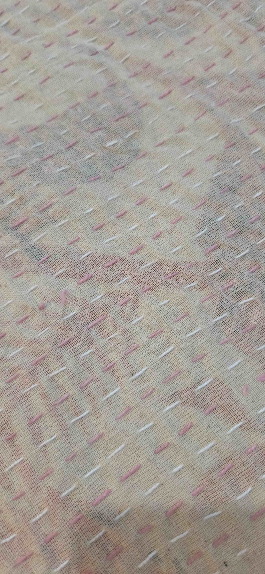 Cherry Blossom ~ Kantha Bedspread ~ Queen | King