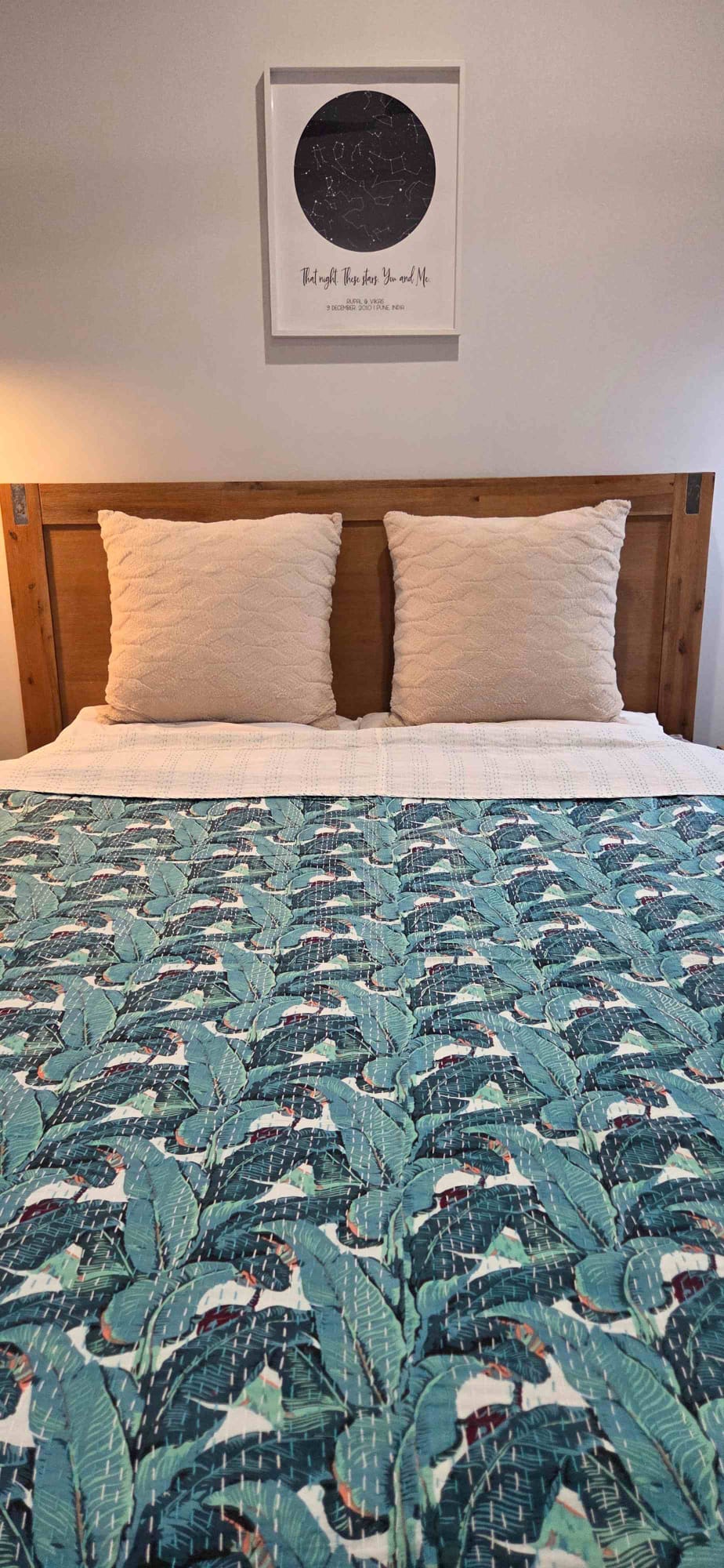 Coastal Lagoon ~ Kantha Bedspread ~ Queen | King