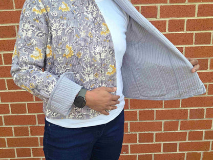 Vrinda | Reversible Cotton Quilted Jacket