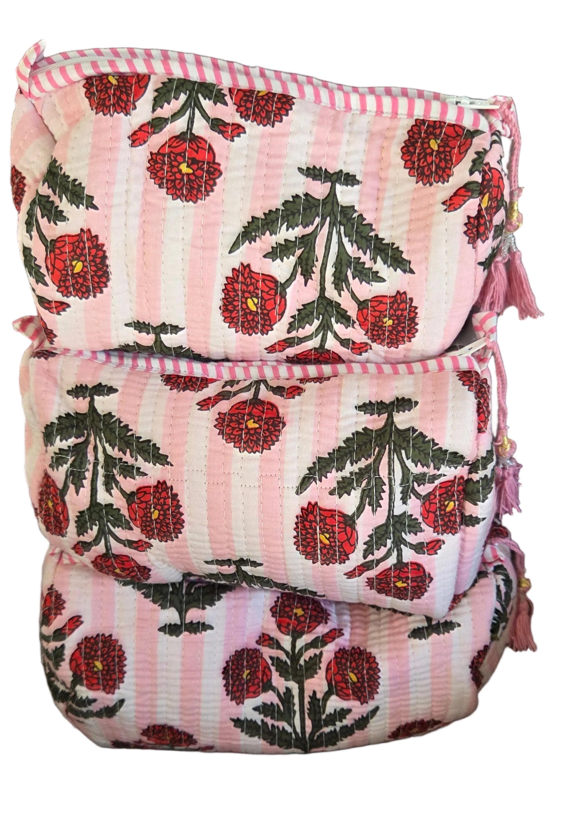 Indian cotton make up pouch bag