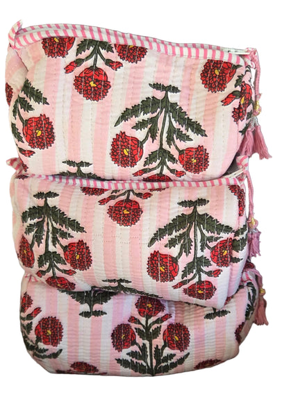 Indian cotton make up pouch bag