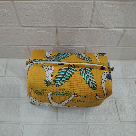 Yellow Jungle | Cosmetics Pouch