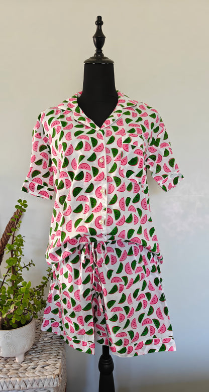 Watermelon | Unisex Cotton Pyjama Set
