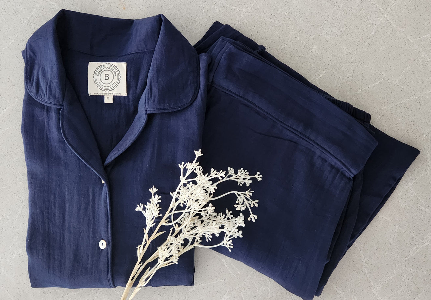 Indigo | Solid colour PJ set