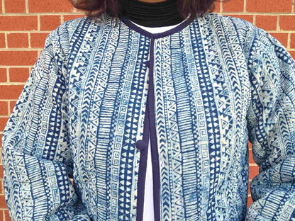 Indya ~ 1 | Indigo Vintage Style | Quilted Cotton Jacket