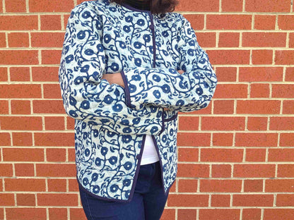 Indya ~ 2 | Indigo Vintage Style | Quilted Cotton Jacket