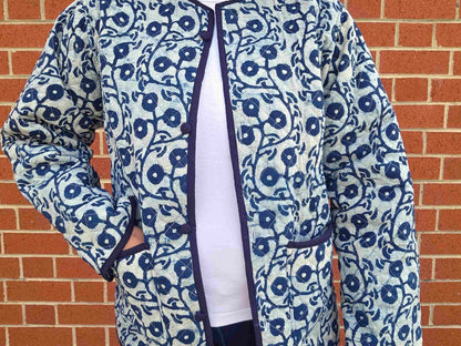 Indya ~ 2 | Indigo Vintage Style | Quilted Cotton Jacket