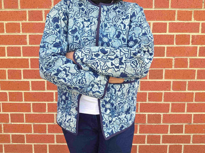 Indya ~ 3 | Indigo Vintage Style | Quilted Cotton Jacket