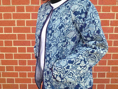 Indya ~ 3 | Indigo Vintage Style | Quilted Cotton Jacket