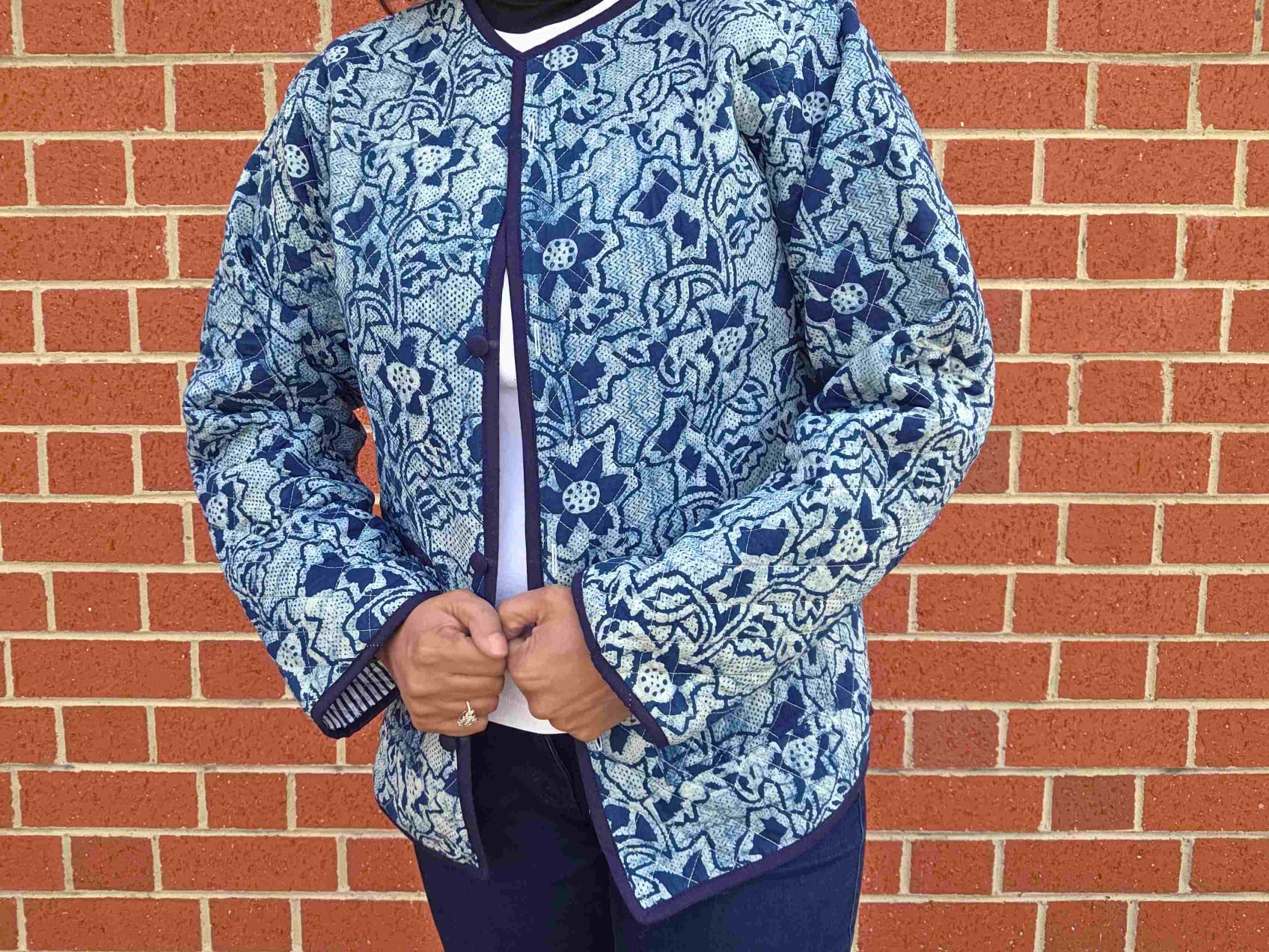 Indya ~ 3 | Indigo Vintage Style | Quilted Cotton Jacket