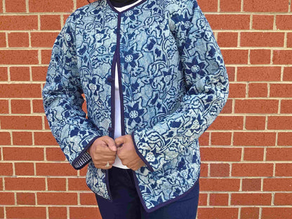Indya ~ 3 | Indigo Vintage Style | Quilted Cotton Jacket