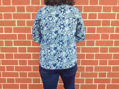 Indya ~ 3 | Indigo Vintage Style | Quilted Cotton Jacket