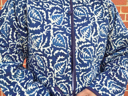 Indya ~ 4 | Indigo Vintage Style | Quilted Cotton Jacket