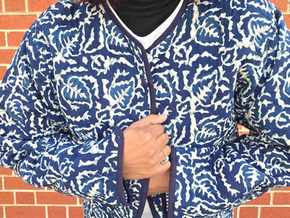 Indya ~ 4 | Indigo Vintage Style | Quilted Cotton Jacket