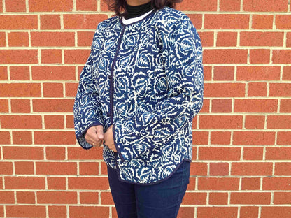 Indya ~ 4 | Indigo Vintage Style | Quilted Cotton Jacket