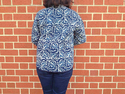 Indya ~ 4 | Indigo Vintage Style | Quilted Cotton Jacket