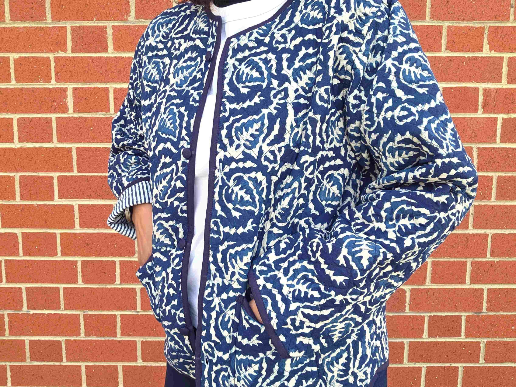 Indya ~ 4 | Indigo Vintage Style | Quilted Cotton Jacket