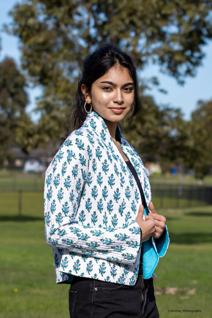 Romila | Reversible Cotton Quilted Jacket