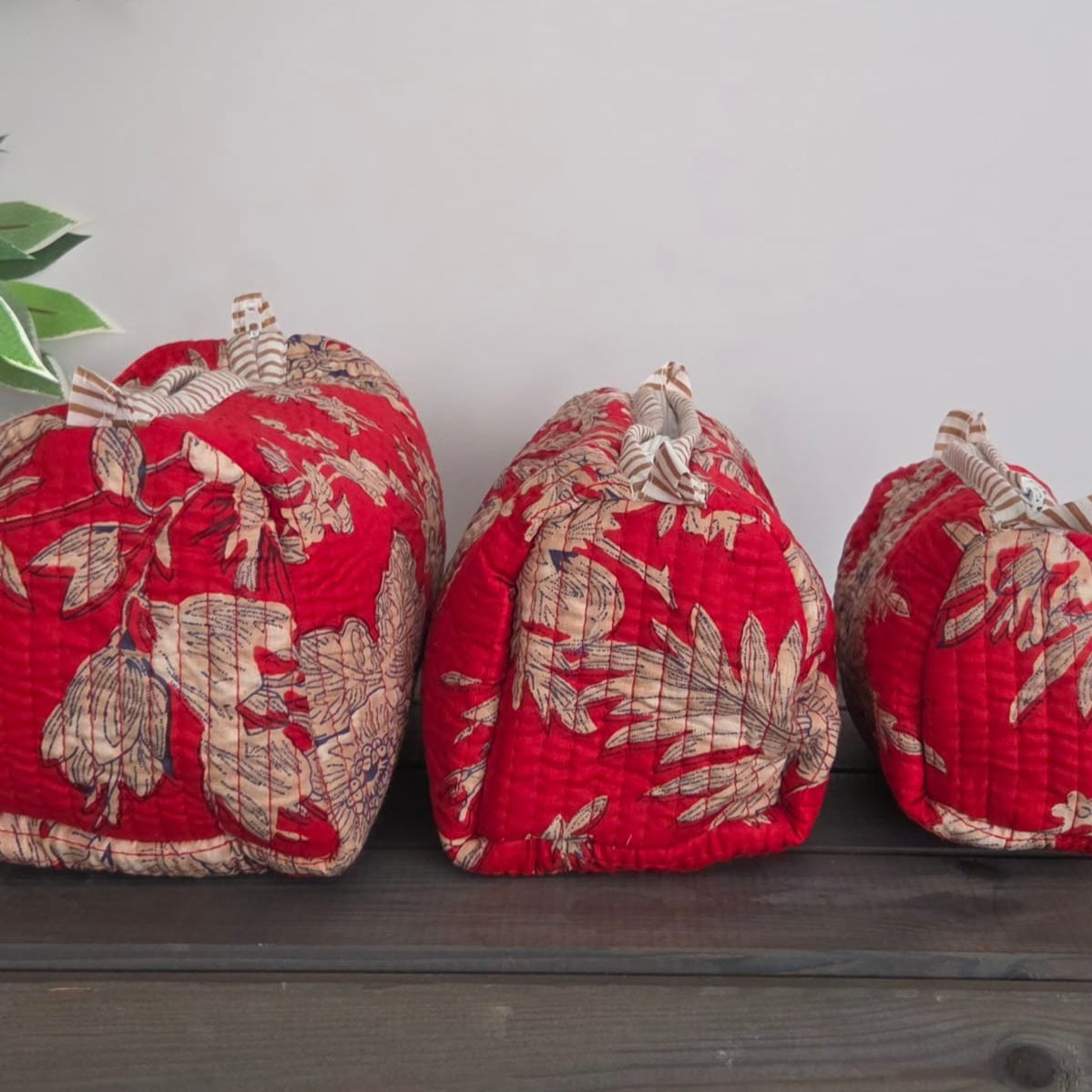 cotton make up bag