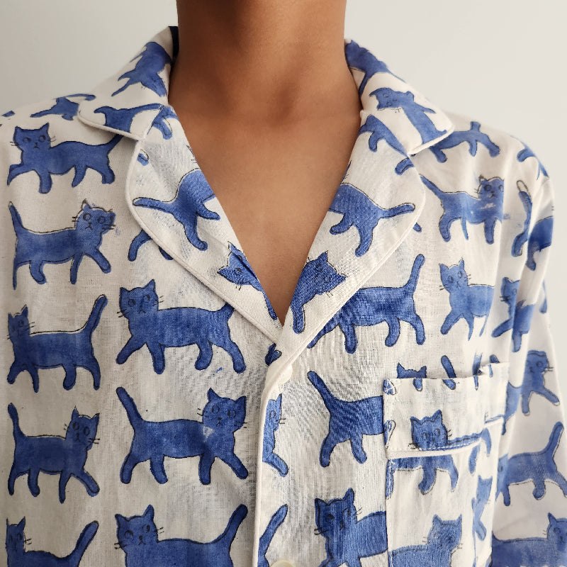 Kids PJ ~ Blue 🐈 Cats