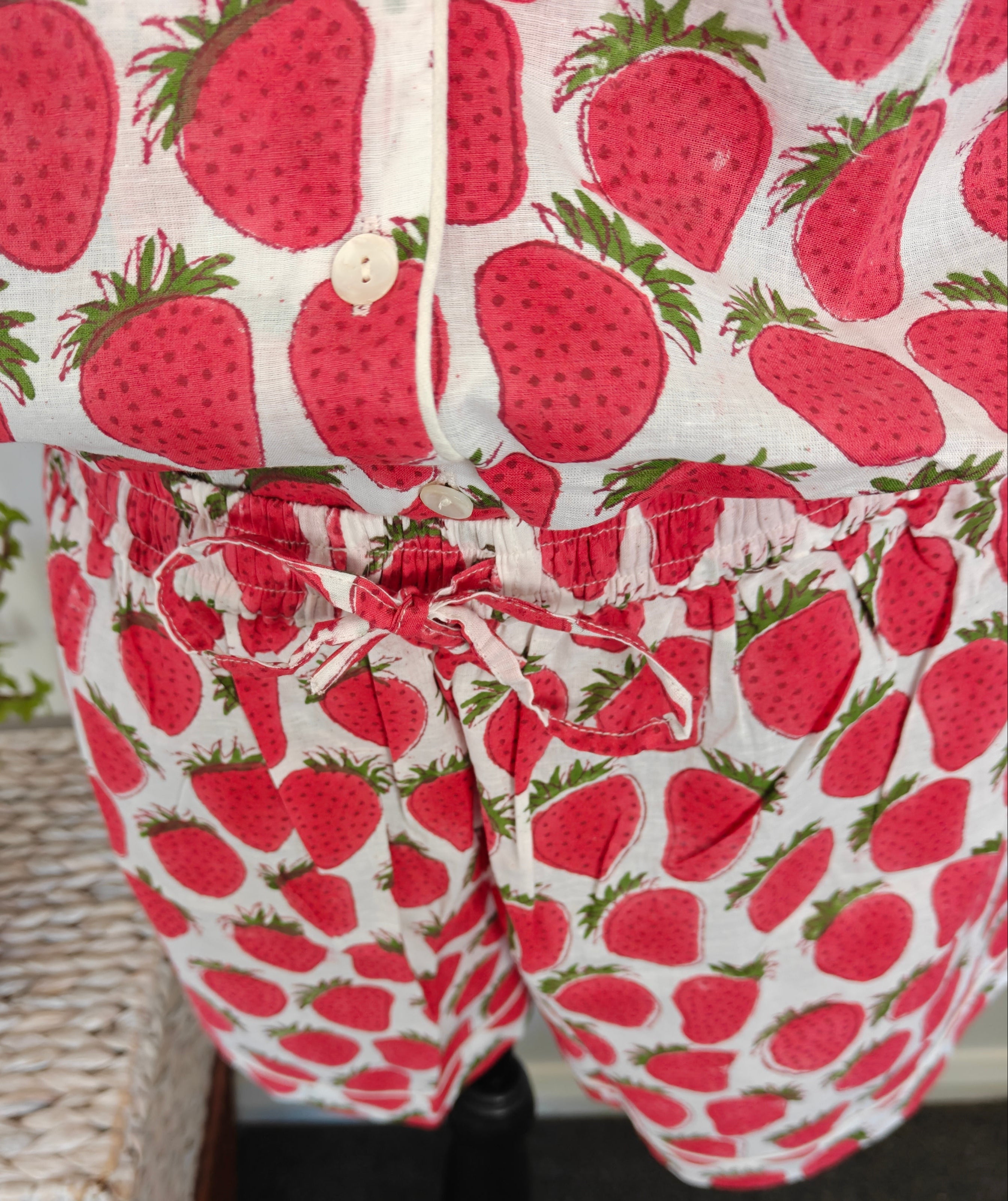 Strawberry | Unisex Cotton Pyjama Set