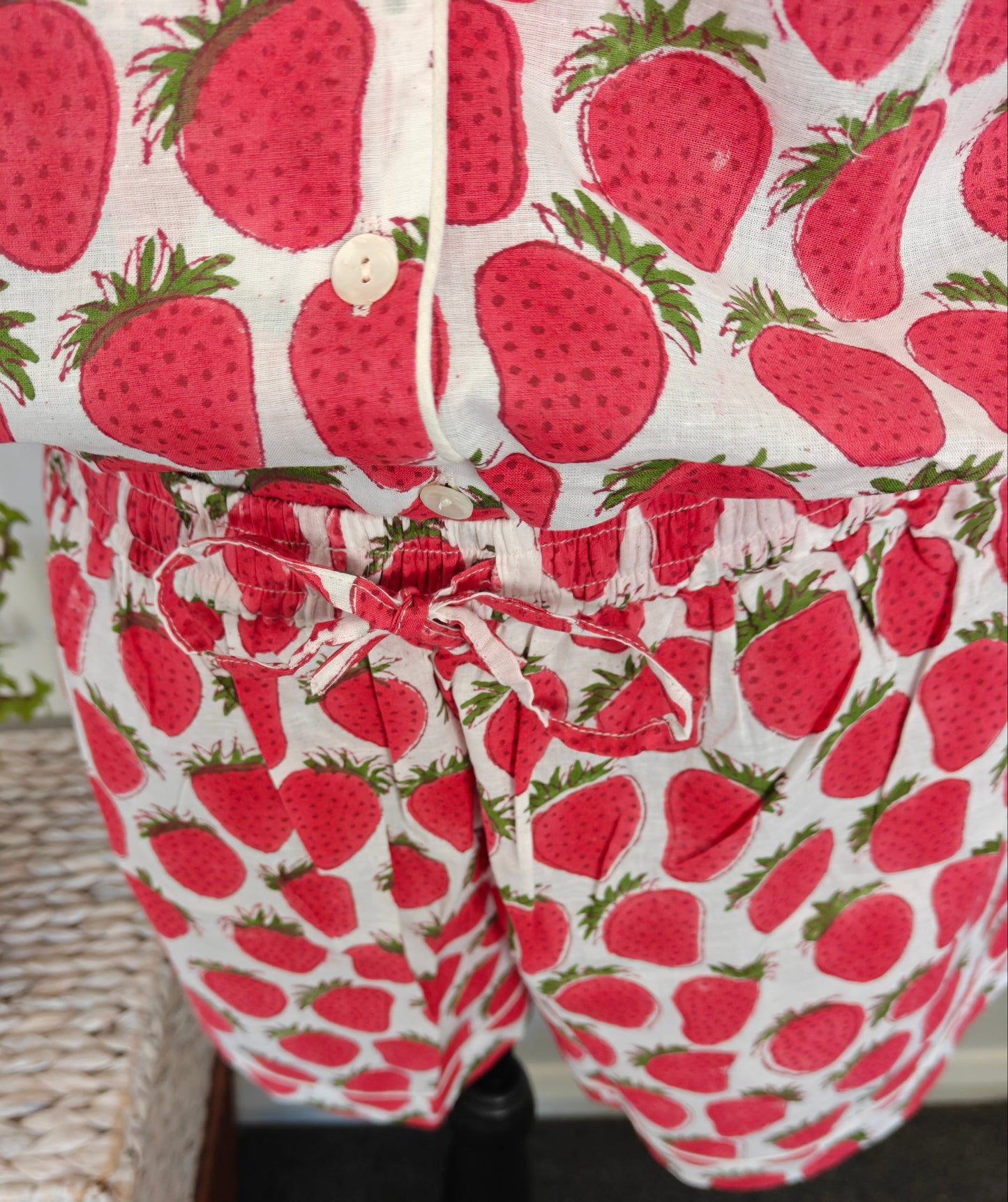 Strawberry | Unisex Cotton Pyjama Set
